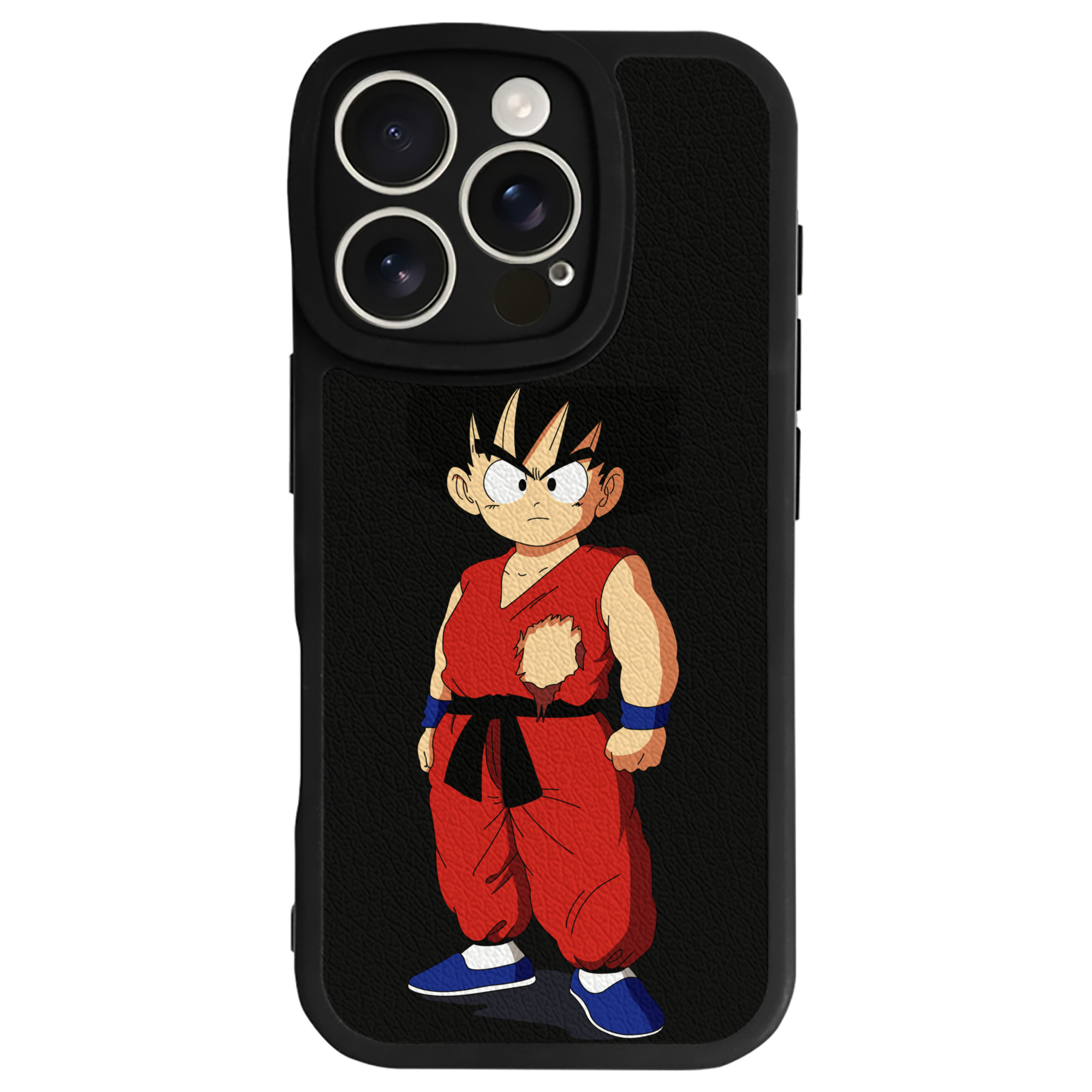 （画像用） ドラゴンボール 孫悟空（そん ごくう）Son Goku カカロット DRAGON BALL Kakarotto 【iPhone 16シリーズ対応】シリコンスマホケース（レザー調） 材質：シリコン